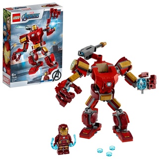 LEGO 76140 Super Heroes Marvel Avengers Iron Man Mech Spielset, Kampf-Actionfigur für Kinder ab 6 Jahren