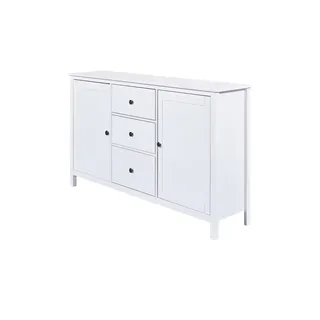 Sideboard aus Massivholz Landliv , weiß , Maße (cm): B: 160 H: 96 T: 45.0