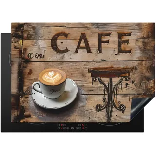 onlywow Herdabdeckplatte 75x52 cm Schwarz