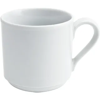 KAHLA 125305A90012C Matinee Kaffeebecher 0,28 l stapelbar | weiße Kaffeetasse aus Porzellan
