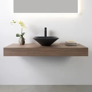 Neoro n50 & rivea Konsolenplatte B: 180 H: 12 cm aus Holz-Werkstoff (HPL) B: 180.5 H: 12 BN0468WL