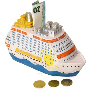 Kreuzfahrt Spardose - Kreuzfahrtschiff Sparbüchse Sparschwein