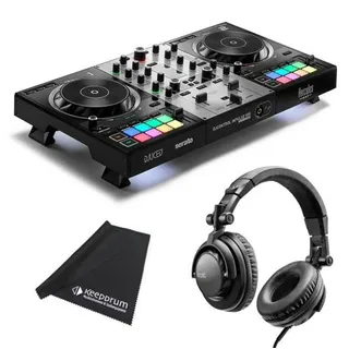Hercules Dj Controller Inpulse 500 Silver Edition mit DJ45 Kopfhörer und Tuch, DJ Controller