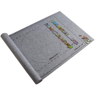 Comie Puzzlematte, Puzzle Roll Storage Mat Puzzlematte 1500 Teile Tragbare Puzzles Mat Puzzlerolle Matten Puzzles Decke Jigsaw Puzzle Mat mit Kordelzug Aufbewahrungstasche 26''x46 ''