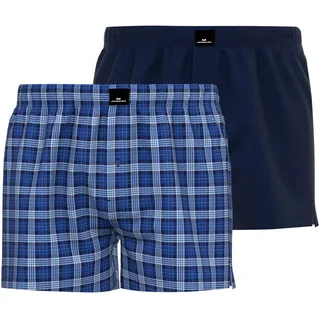 Götzburg Boxershorts blau kariert L 2er Pack