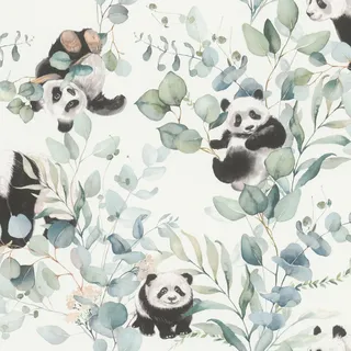 Rasch Textil Papiertapete Kinderzimmer 53 x 1000 cm Grün/Schwarz/Weiß 301199