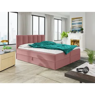 Sofnet Boxspringbett Star 140 x 200 cm Rosa