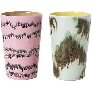 70s Ceramics: Tea Mugs (Set of 2) Unisex BAROQUE One Size