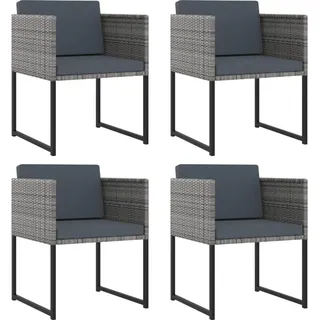 vidaXL Polyrattan Garten-Set 313100 9-tlg. grau