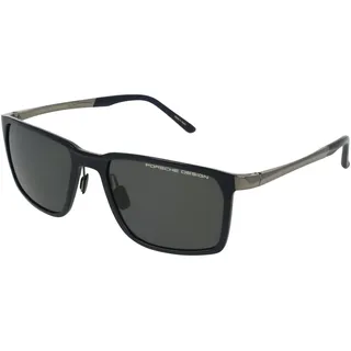 Porsche Design P86002 Herren-Sonnenbrille Vollrand Quadratisch Metall-Gestell, blau
