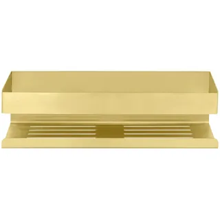 Wenko Turbo-Loc® Wandablage genova gold matt, Befestigen ohne Bohren