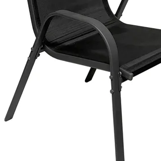 Mojawo Stapelstuhl 53 x 73 x 92 cm schwarz