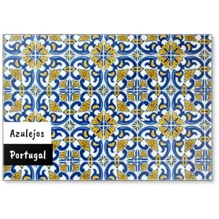 Azulejos, Traditionelle portugiesische Fliesen, Kühlschrankmagnet