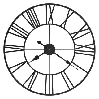 vidaXL Vintage Wanduhr 80,0 cm Quarz schwarz