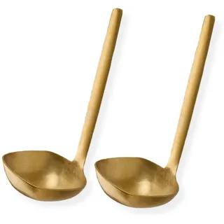 APS Löffel-Set 2-tlg. Edelstahl 17,5 cm Gold