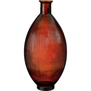 Mica Flaschenvase Firenza dunkelbraun Recyeltes Glas Ø 29 x 59 cm