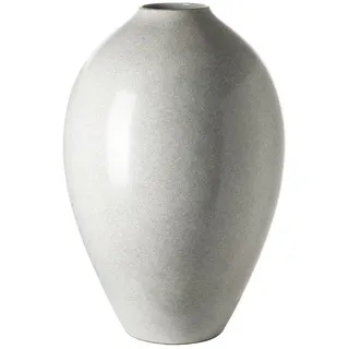 Fink Bodenvase AGNETA Bodenvase - H.50cm x D.34cm - Porzellan - hellgrau/weiß (1 St., Amphore - Grfäß), Elegante Dekovase - Blumenvase & Ziervase für stilvolle Akzente grau