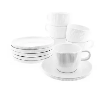 COFI Kaffeetasse 0,2 l Weiß 6 St.