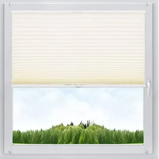 Woltu Plissee 85 x 130 cm creme