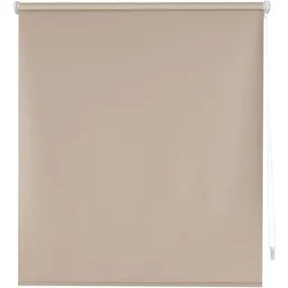 Decorblind | Verdunkelungsrollo, glatt, ohne Werkzeug und ohne Bohren, Maße Rollo: 52 x 180 cm Breite x Länge/Maße Stoff: 49 x 175 cm, einfarbig, elfenbeinfarben, Jalousie für Fenster