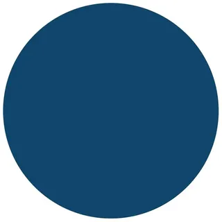 Bilderdepot24 Teppich Vinyl Wohnzimmer Schlafzimmer Flur Küche Einfarbig modern, rund - blau glatt, nass wischbar (Küche, Tierhaare) - Saugroboter & Bodenheizung geeignet blau 240 cm x 240 cm