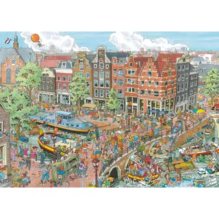 Ravensburger Puzzle 12000296 - Amsterdam - 1000 Teile Puzzle für Erwachsene und Kinder ab 14 Jahren, Stadt-Puzzle Amsterdam
