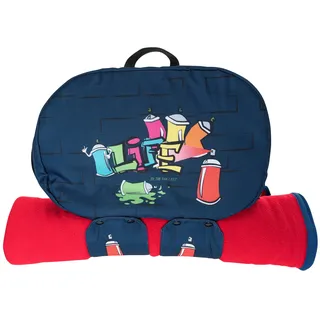 Walser Rucksack-Organizer, Graffiti Auto-Organizer, Rückenlehnenschutz, Rücksitzschoner, Autositz-Tasche Blau
