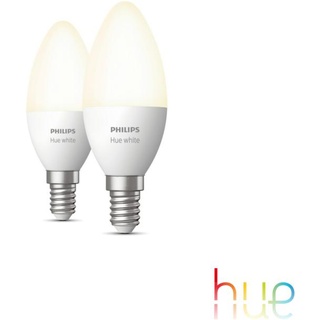 PHILIPS Hue White LED E14, 5,5 Watt Doppelpack, 8719514320628,