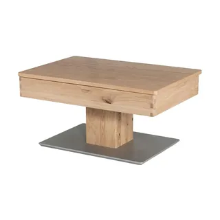 Sofa.de Couchtisch höhenverstellbar wildeiche / schwarz 80 x 39 cm