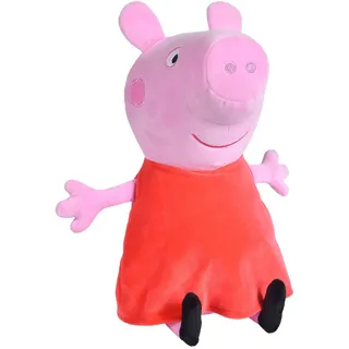 Peppa Wutz Plüschfigur 33 cm – weiches Kuscheltier für Kinder ab 0 Jahren – Peppa Pig Stofftier bekannt aus der TV Serie – Geschenk für Mädchen Jungen – hochwertig verarbeitet – ideal zum Kuscheln
