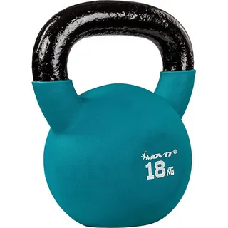 MOVIT Kettlebell PRO Kugelhantel Kettlebell 18 kg blau / schwarz / petrol