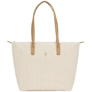 TOMMY HILFIGER Shopper Poppy Summer Tote L Safari Canvas Stripe