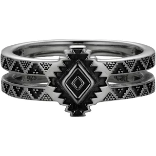 Cai CAÏ Ring silbergrau 62