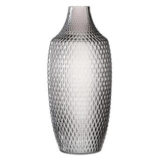 Leonardo Vase 018676 Poesia, Glas, grau, Bodenvase, bauchig, Höhe 40 cm