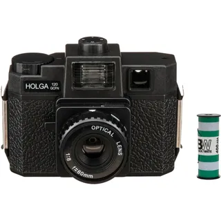 Holga 120GCFN Set black inklusive B+W Film + Batterie