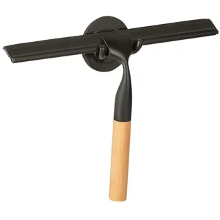 WENKO Duschabzieher WENKO Abzieher BAMBUSA BHT 24.30x17x3.50 cm schwarz schwarz