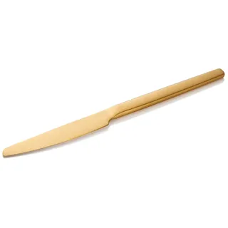 WAS Germany - Menümesser Set ALEX GOLD, mit gold, matter PVD Beschichtung, 23 cm, Set á 12 Stück, Chromstahl 13/0