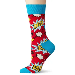 Happy Socks Damen Dad Sock Socken Not Applicable, Mehrfarbig (Multicolour 400), 4/7 (Herstellergröße: 36-40) - 36
