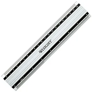Westcott Lineal 20,0 cm, silber