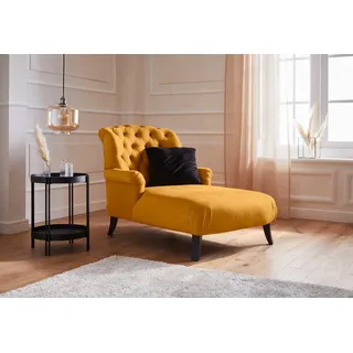 Home affaire Loveseat Amiens Sessel Loungesessel, mit wunderschöner Knopfheftung im Rücken orange