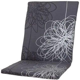 Auflage Mittellehner Korsika 0519 grau-silber gemustert 109x49x4 cm KETTtex