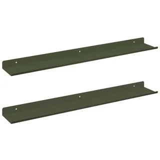 vidaXL Wandregal 60 x 9 x 2,5 cm Olive Grün