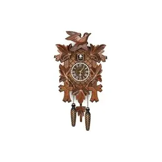 Kuckucksuhr Aus Mdf-holz, 26 Cm Lang X 6 Cm Breit X 14 Cm Hoch, Traditionelles Schwarzwälder Design