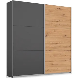 Rauch Schwebetürenschrank Acton 175 x 210 x 59 cm Grau