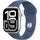GPS + Cellular 46 mm Aluminiumgehäuse silber Sportarmband denim M/L
