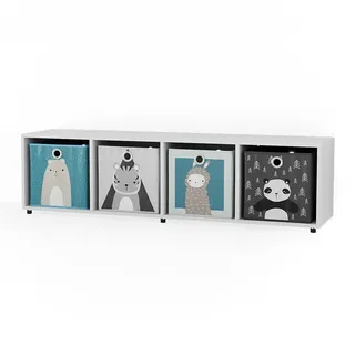 Vicco Kinderregal Ludus 142,5 x 36,2 x 33 cm Kiefer weiß