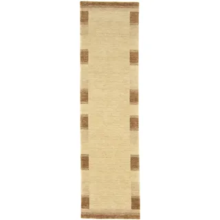 Läufer MORGENLAND "GABBEH FEIN LUXO" Teppiche Gr. B/L: 80 cm x 300 cm, 18 mm, 1 St., beige Teppichläufer reine Schurwolle Bordüre