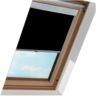 Dachfensterrollo Verdunkelungsrollo Dachfensterrollo Thermo-Rollo für GGL GPU GTU GXU, Clanmacy schwarz