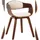 Kunstleder creme/walnuss