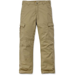 CARHARTT Force Broxton Cargo Hose, grün-braun, Größe 34
